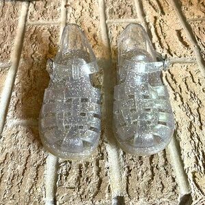Gap silver jelly shoes toddler size 9